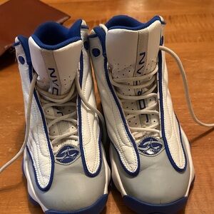 Nike Kids White and Blue Sneakers